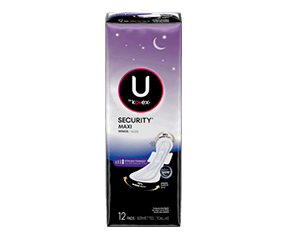 Toalla security maxi con alas nocturna extra heavy paquete